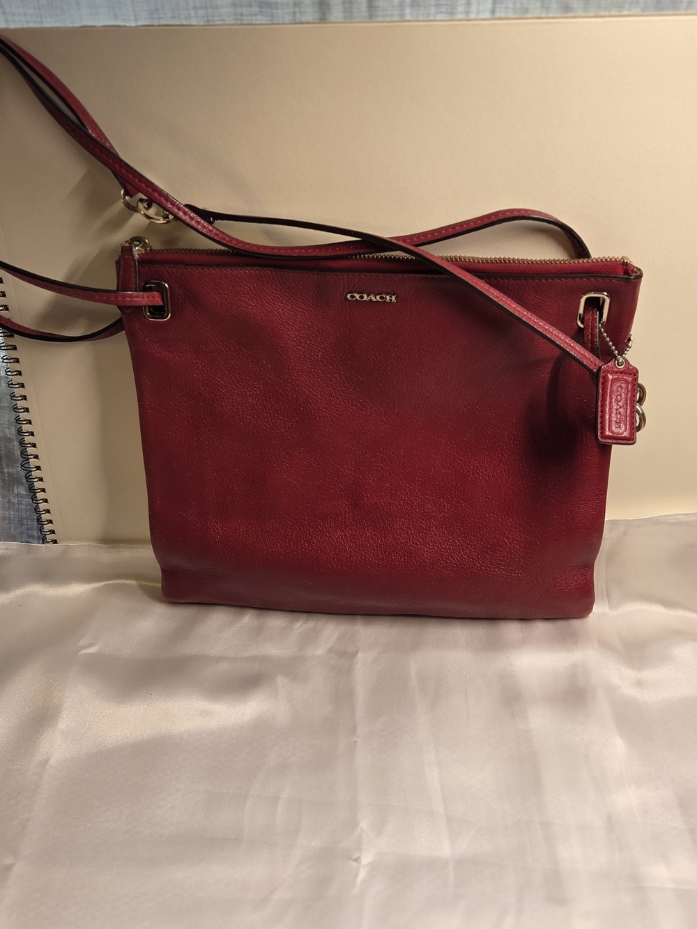 Coach Red Leather Crossbody Bag - Coach